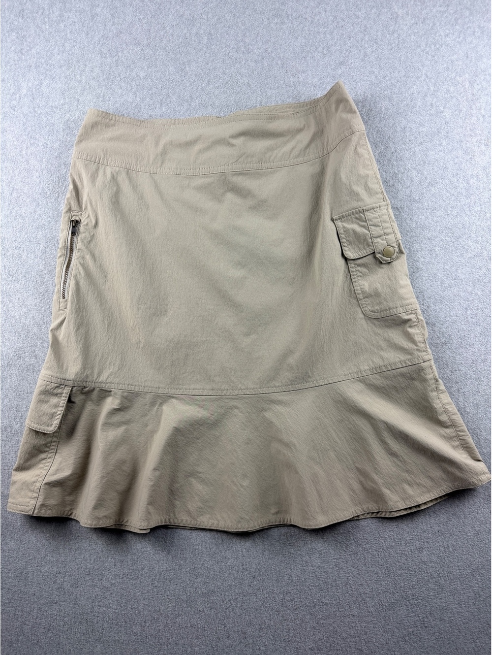 Royal Robbins Womens 6 Cargo Hiking Skirt Khaki Nylon Stretch Travel Y2K